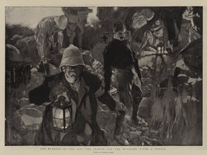 The Evening of the Day, the Search for the Wounded after a Battle by Frank Craig
